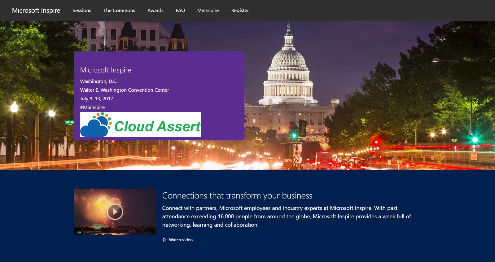 Cloud Assert @ Microsoft Inspire 2017