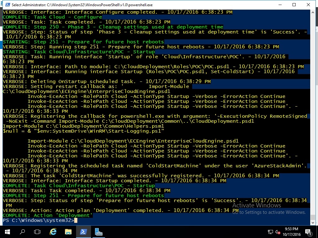 Azure Stack TP2 Install