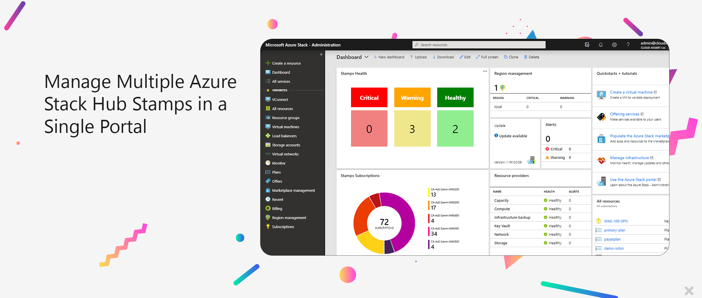 Manage multiple Azure Stack Hub scale units | Cloud Assert