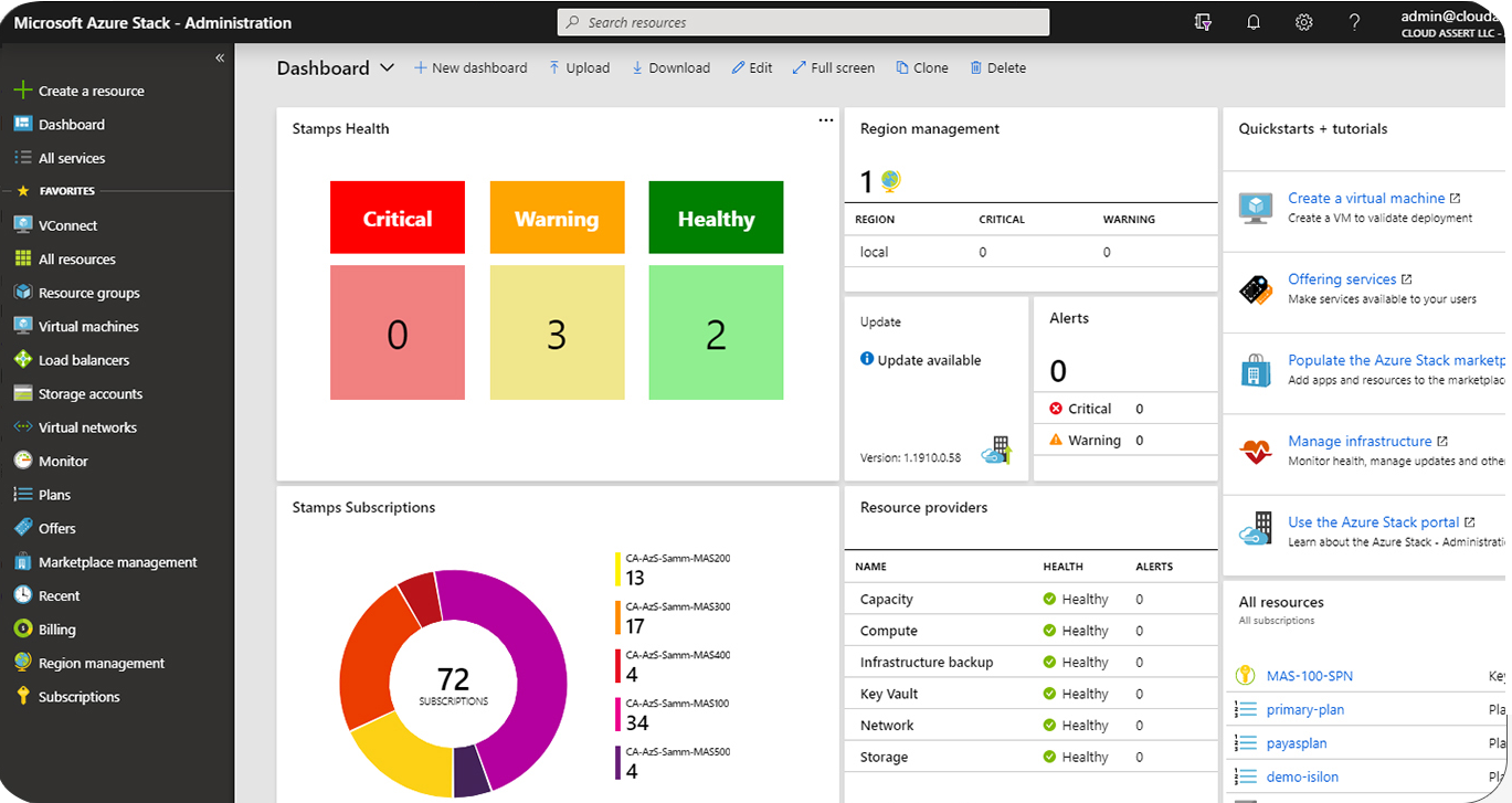 Manage multiple Azure Stack Hub scale units | Cloud Assert